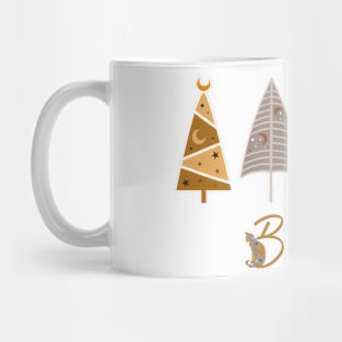 Believe in christmas boho trees Mug